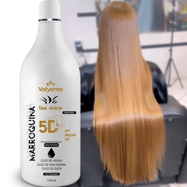 Marroquina Liss  Valyente Profissional 1000ml com Óleo de Argan