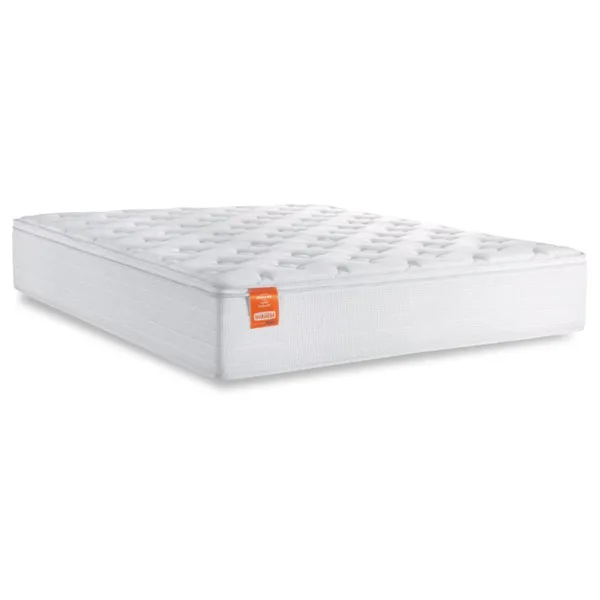 Colchão Casal Molas Ensacadas Real Pillow Top 138x188x27cm Branco Inducol - Suporta até 130kg por Pessoa