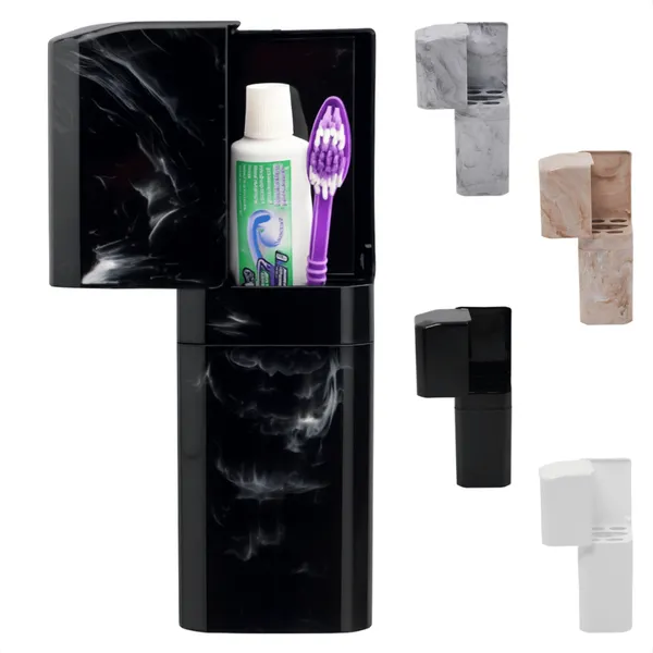Porta Escovas e Creme Dental com Encaixe Adesivo