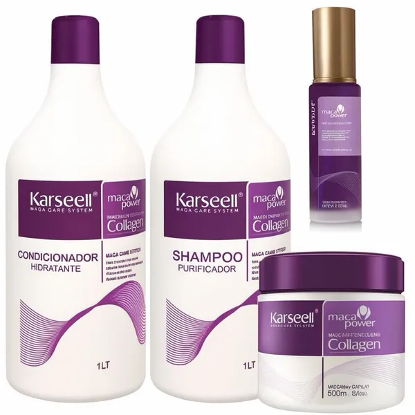 Kit Karseell Platinum Matizador 4 Produtos – Loiro Branco, Grisalho Sem Amarelado