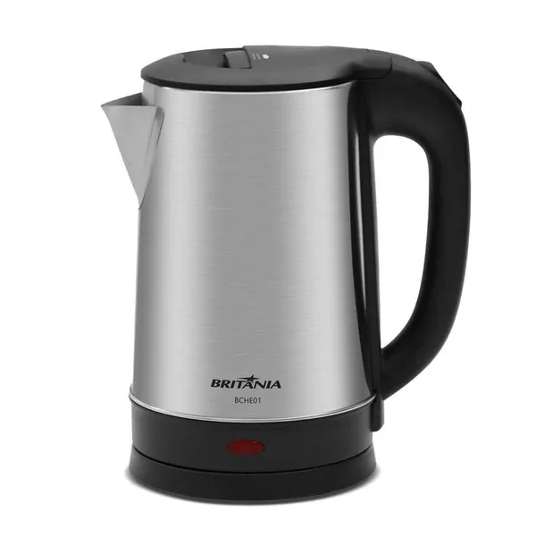 CHALEIRA ELÉTRICA BRITÂNIA 1,6L INOX 1500W BCHE01