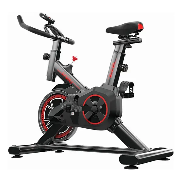 Bicicleta ergométrica, bicicleta de spinning, bicicleta profissional para academia, 120 kg,Cor Preto E Vermelho