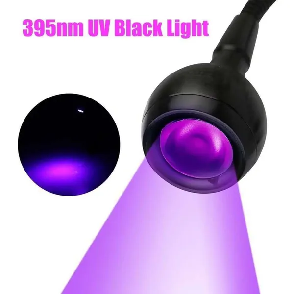 Luminária UV Ultravioleta De Mesa Com Garra Presilha Para Manicure Galaxy
