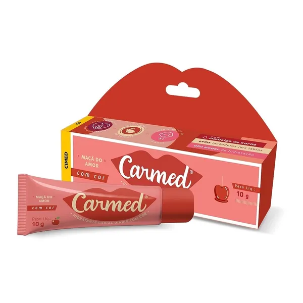 Hidratante Labial Carmed Maçã do Amor com Cor 10g