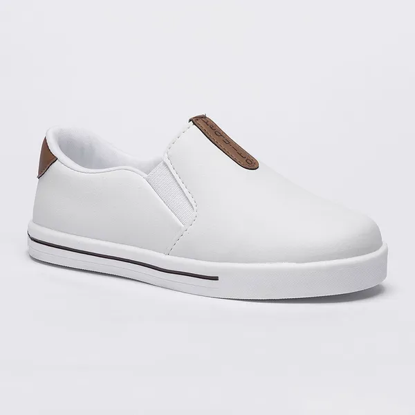 Tênis Infantil Menino Slip On Iate Classico Sapato Casual Escolar Solado Antiderrapante Estiloso 22397 Pequito