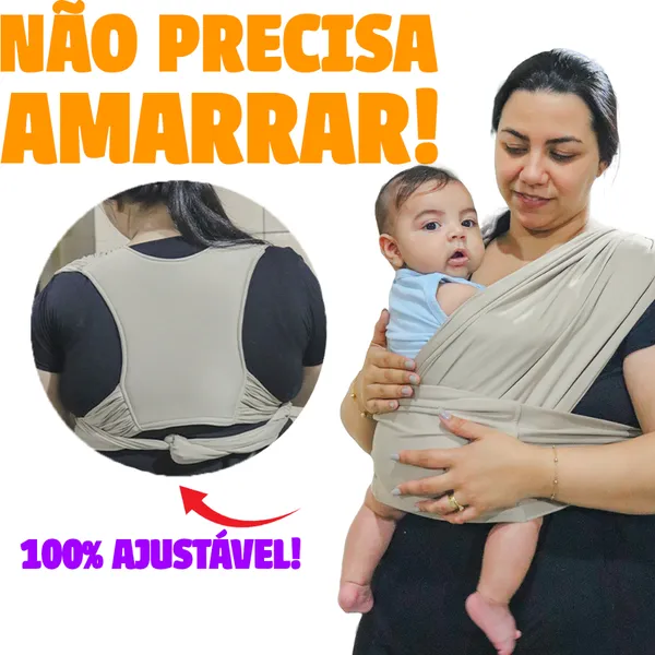 Sling de Vestir Pre Pronto Bebe Canguru Carrega Bebe Confortável