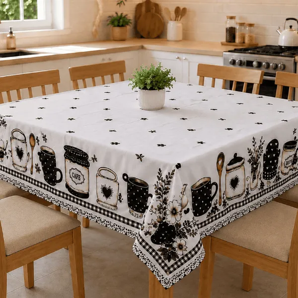 Toalha de Mesa Oxford Estampada 4/6/8 Lugares