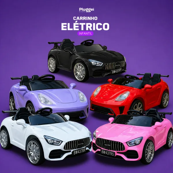 Mini Carro Elétrico Infantil C/ USB Passeio Motorizado 6v Com Luz Buzina Múscia e Controle Remoto