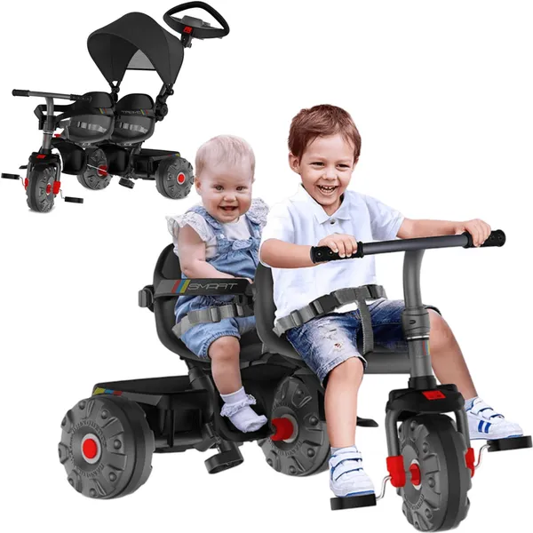 Carrinho de Passeio e Pedal Bandeirante Smart Capota 2 Lugares