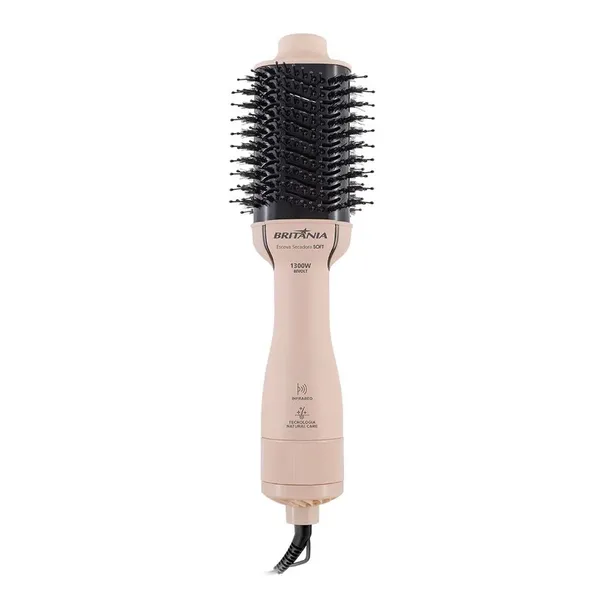 Escova Secadora Britânia Bec07r  Cabo Giratório 1300w Bivolt