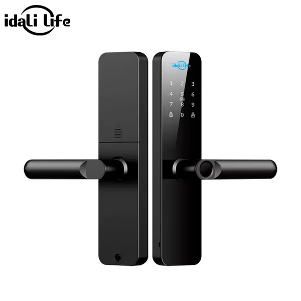Fechadura Eletrônica Inteligente 6 em ​1 IDALI LIFE Biometria, Senha Touch, Senha Temporária, App, Chave e Tag