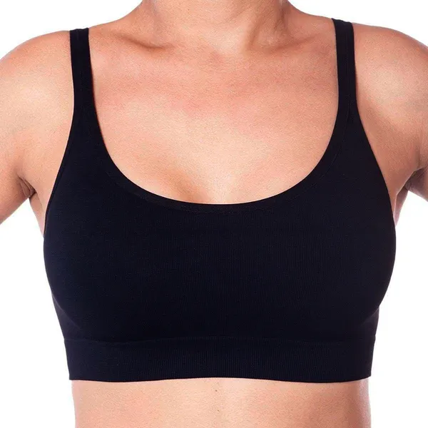 Top Fitness Feminino Lupo Top Power Poliamida Sem Costura Alta Sustentação Sem Bojo Academia Diário