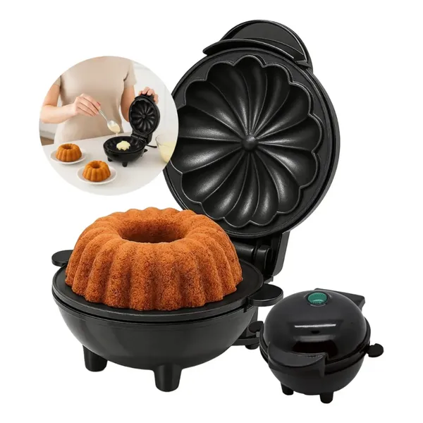 Mini Máquina de Assar Bolo Elétrica Antiaderente Quiche/De Forno/Eggette Maker Mini Ferro 110V