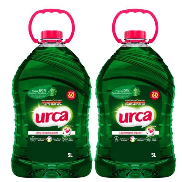 Kit 2 Lava Roupas Líquido Urca 5L