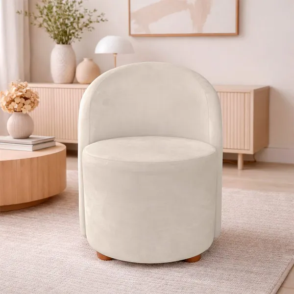 Poltrona Orgânica Denver Decorativa para Sala Quarto Veludo