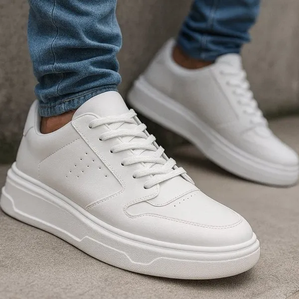 tênis casual tiger macio branco confortável leve e moderno