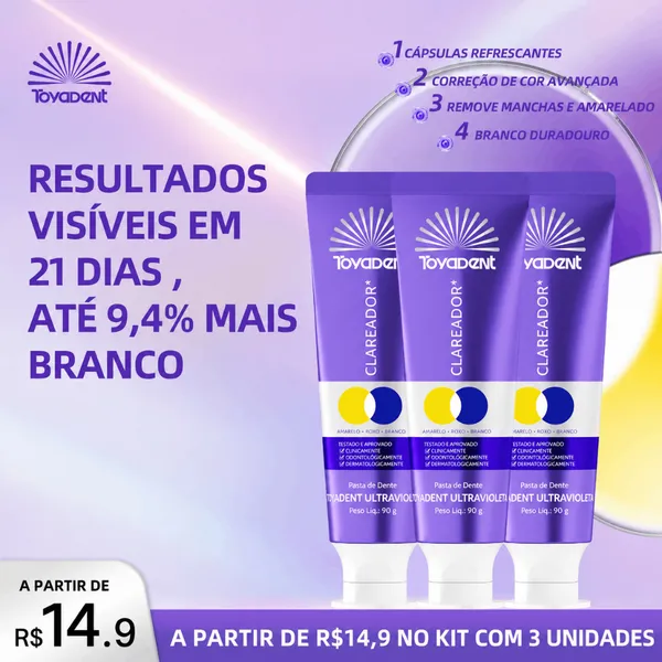 TOYADENT Pasta Espuma Muda de Cor, Refresca ​o Hálito, 90g