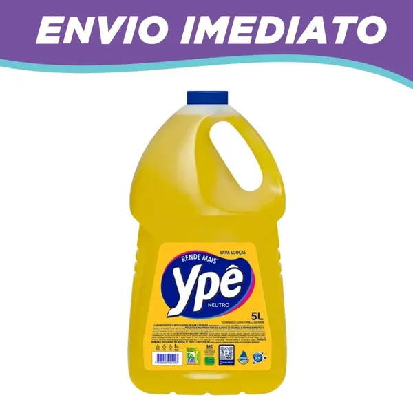 Galão 5L Detergente Ypê Alto Rendimento - Neutro