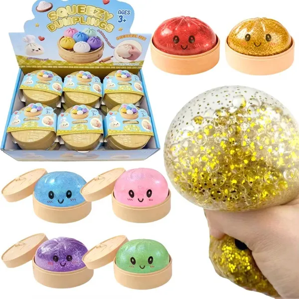 Bolinhos De Glitter Bolinho Brinquedo Bonito Squishiest Com Caixa De Vapor Brinquedos De Estresse E Ansiedade Para Crian