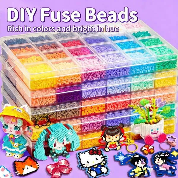 24 cores 2.6mm Com 14000pcs Perler Hama Beads DIY Presentes para crianças Com Ferramentas BAZAR