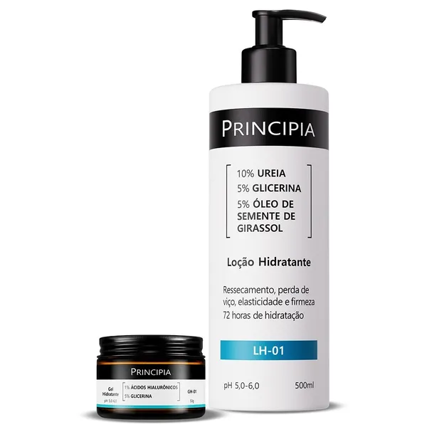 Principia Kit Inverno Intenso Peles Sensíveis c/ Gel Hidratante GH-01 + Loção Hidratante LH-01 500ml