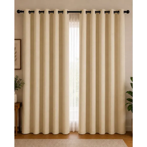 Cortina PREMIUM 3,00x2,50 - Decoração Para Quarto, Sala & Escritório Janela Inteira Ótimo Caimento