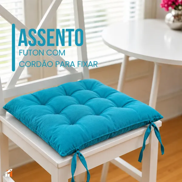 Kit com 04 Assento/Almofada para Cadeira 40X40 04 unidade no tecido de Oxford .