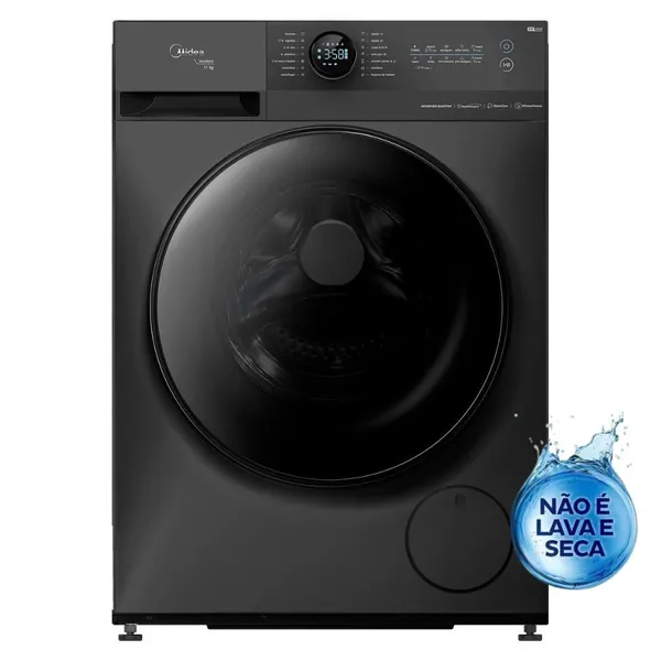 MÁQUINA DE LAVAR MIDEA HEALTHGUARD SMART 11KG TITANIUM MF200W110WB/GK