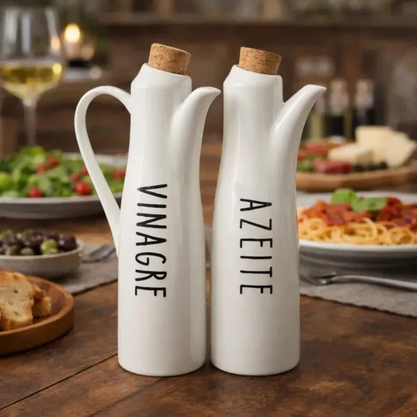 Kit 2 Peças  Azeiteiro Vinagreiro com Alça Oasis 250  ML