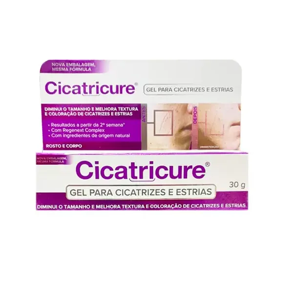 GEL PARA CICATRIZES E ESTRIAS 30G CICATRICURE - 1 UNIDADE