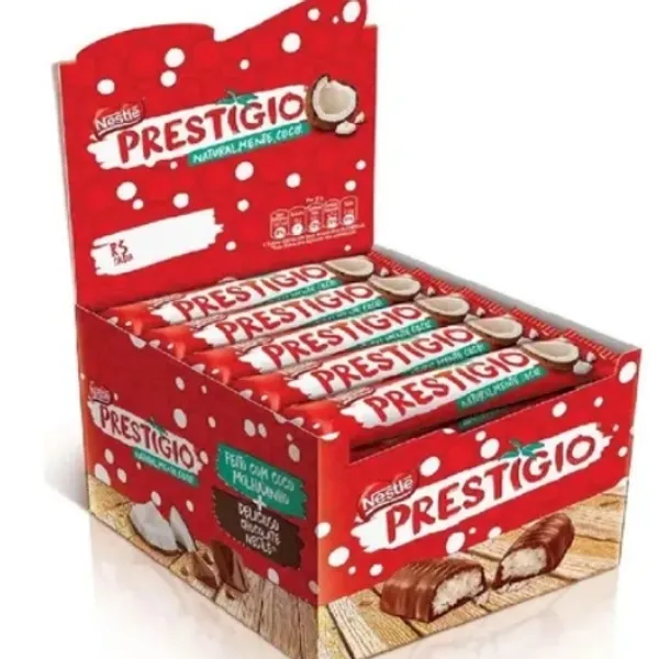 Chocolate Prestígio Caixa Com 30 Unidades De 33gr Nestle