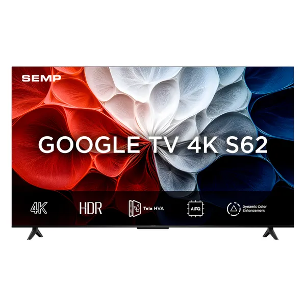 SMART TV SEMP 43" LED 4K UHD GOOGLE TV BLUETOOTH WIFI HDR