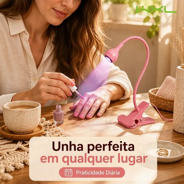 Mini cabine lanterna clip de mesa led uv secagem gel Para Unhas