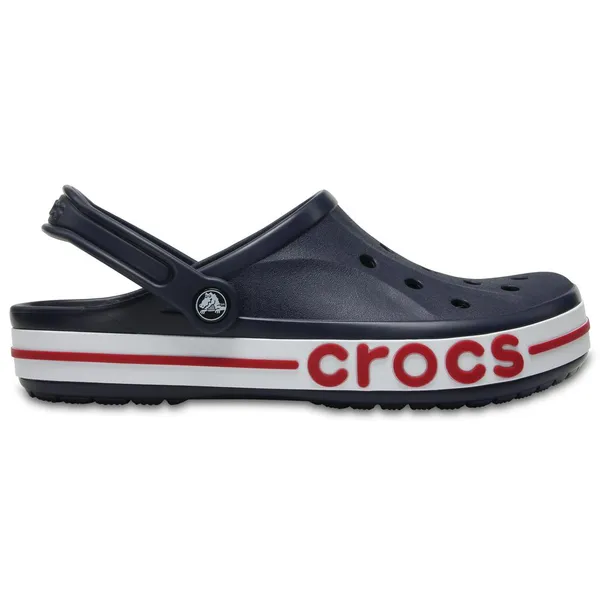 Sandália crocs crocband logo navy/pepper