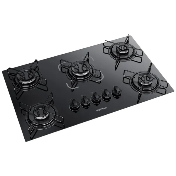 COOKTOP FOGÃO ITATIAIA ESSENCIAL 5 BOCAS BIVOLT PRETO