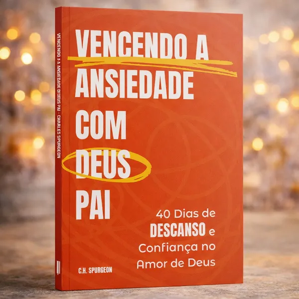 LIVRO DEVOCIONAL VENCENDO A ANSIEDADE COM DEUS PAI | 40 DIAS DE DESCANSO EM DEUS | CHARLES SPURGEON