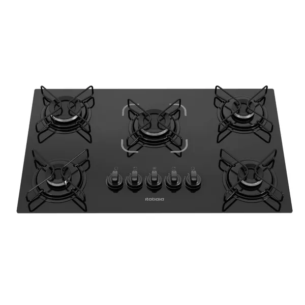 Cooktop Itatiaia Essencial 5 Bocas Preto ​– Bivolt 127V/220V com Acendimento Automático