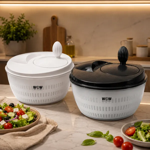 CENTRÍFUGA DE SALADA SECADOR VERDURAS  MANUAL 4 LITROS