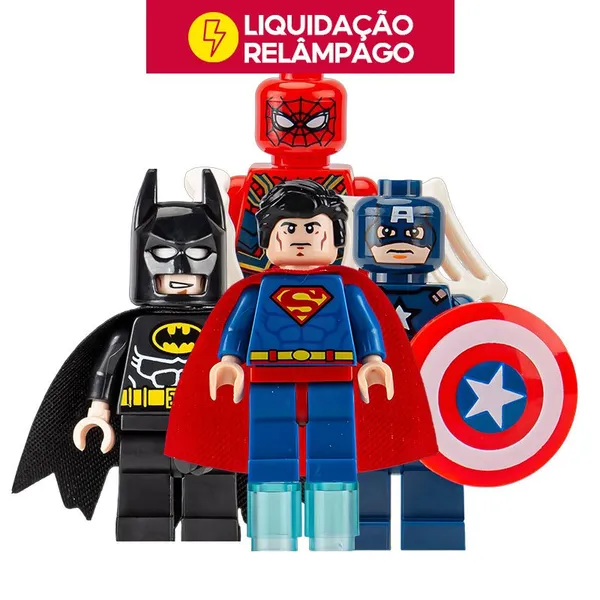 🔥 RELÂMPAGO Mini Figuras de Blocos| Bonecos Brinquedos| Presente de Aniversário