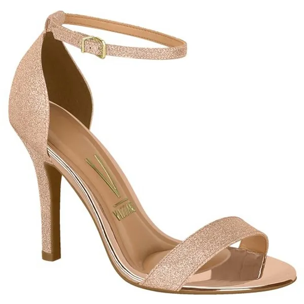 Sandalia Feminina Salto Fino Alto Casual Vizzano Original