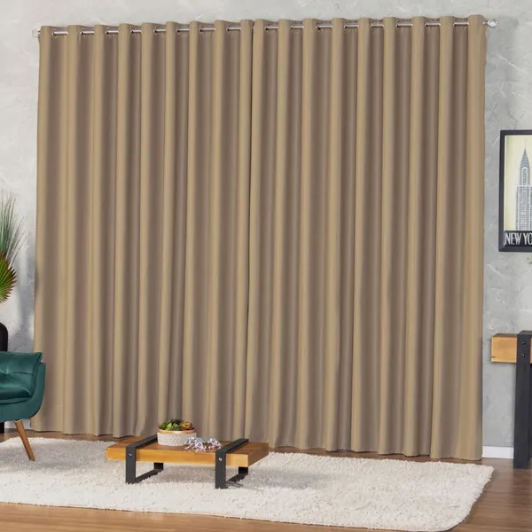 Cortina Para Sala e Quarto Blecaute Blackout Corta Luz Tecido Premium