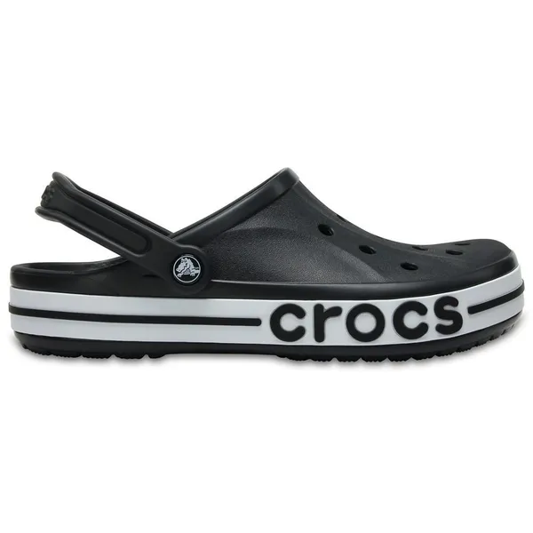 Sandália crocs crocband logo black/white
