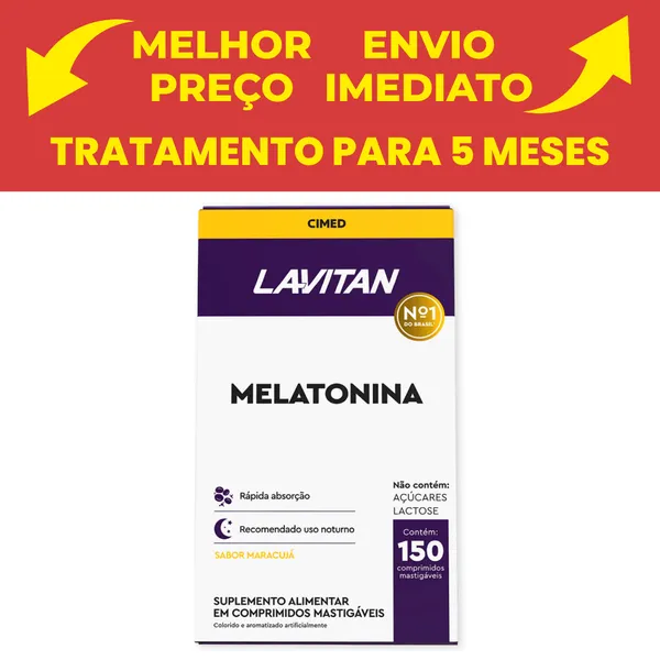 Lavitan Melatonina Maracujá 150 unid