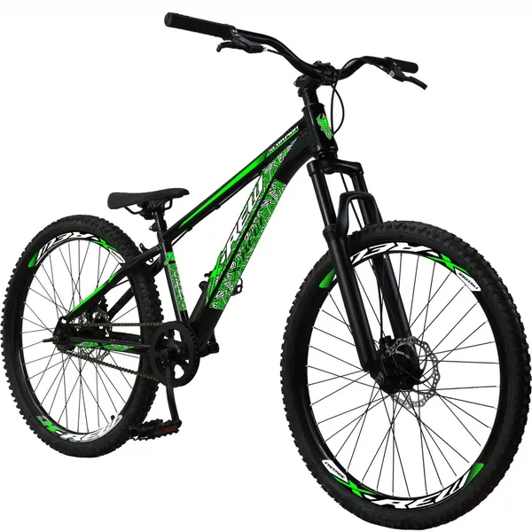 Bicicleta Aro 26 Freeride X-rew Freios  A Disco  Coroa Única