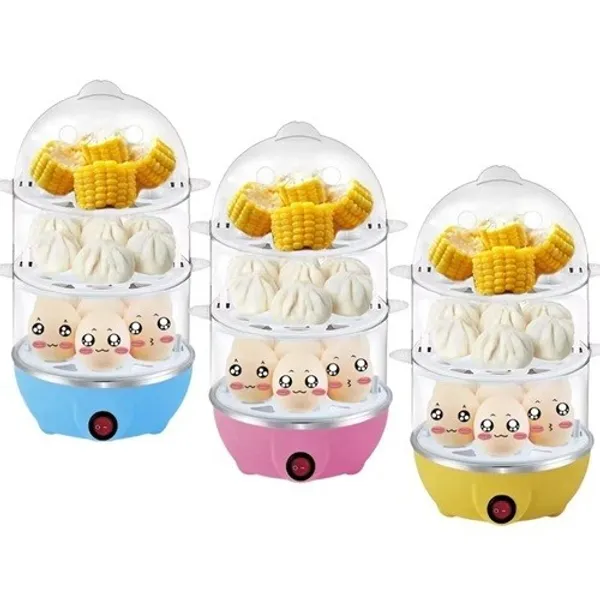 COZEDOR DE OVOS 110V LEGUMES 3 ANDARES ATÉ 21 OVOS COZIMENTO A VAPOR COZEDOR PRONTA ENTREGA