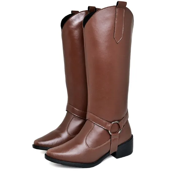 Bota Western Feminina Country 2 em 1 Dubuy Marrom MORGAN 1706DB