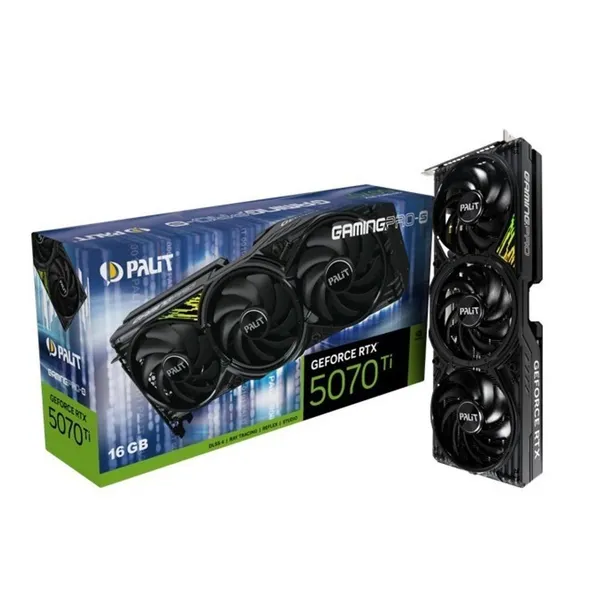 Placa de Vídeo Nvidia GeForce RTX 5070 Ti 16GB Palit GamingPro-S