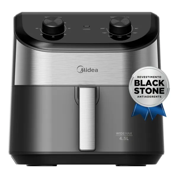 Air Fryer 4,5L Widemax com interior de alumínio 1500W