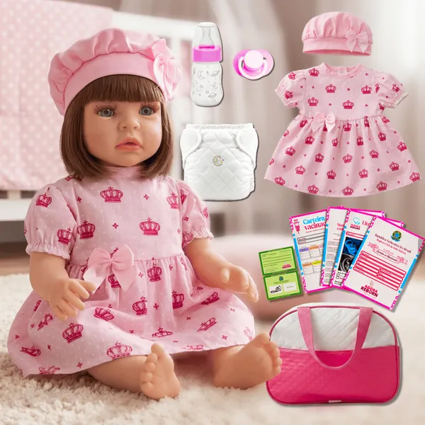 Bebê Reborn Realista de Silicone Menina