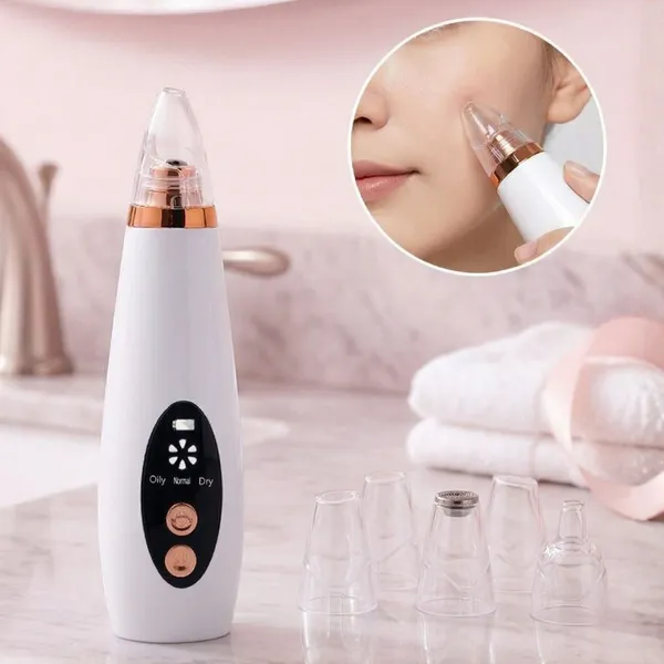 Removedor De Cravos Espinhas Cleaning  Sugador Poros Acne Sucção Usb Recarregável